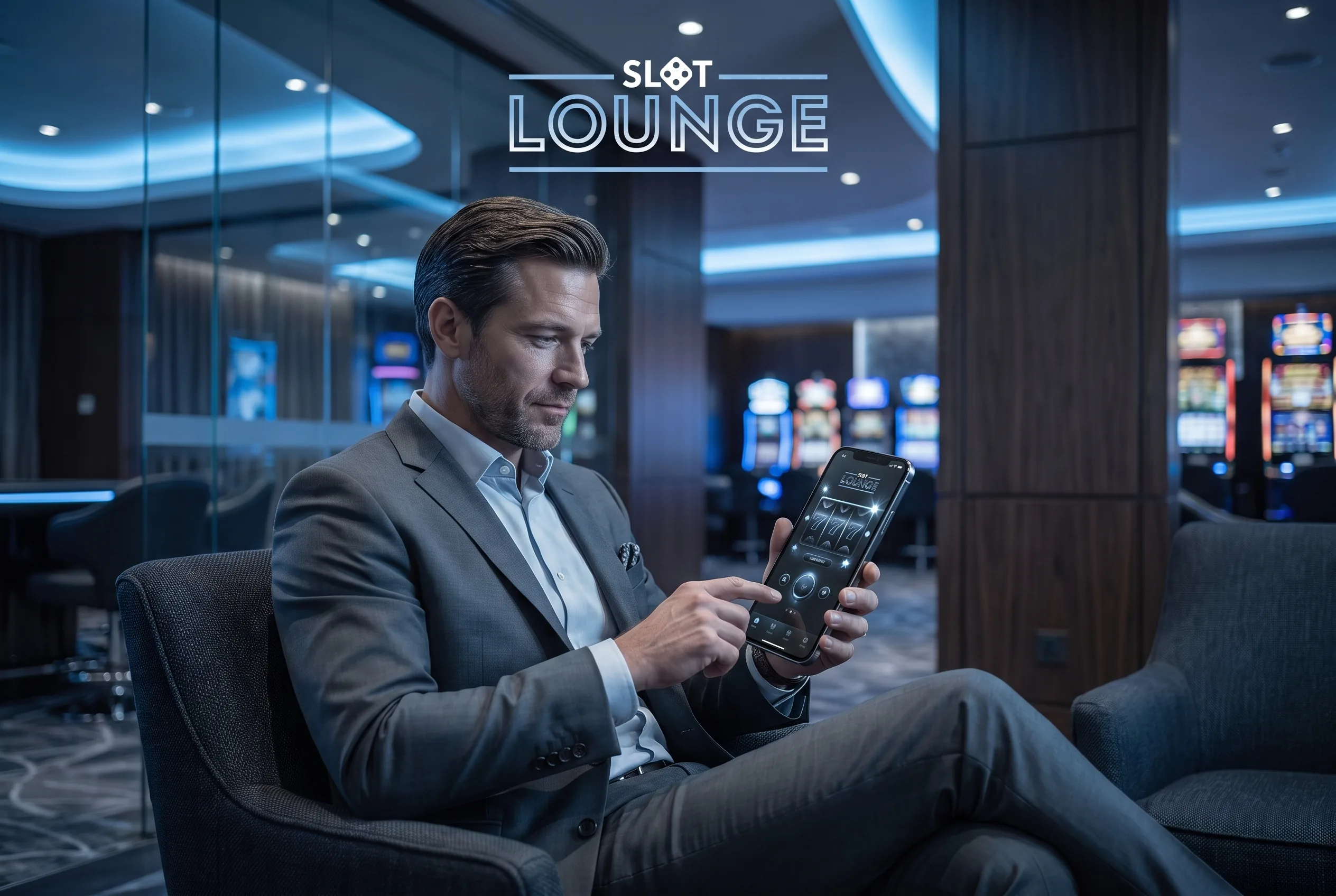 Slotlounge mobile casino illustration